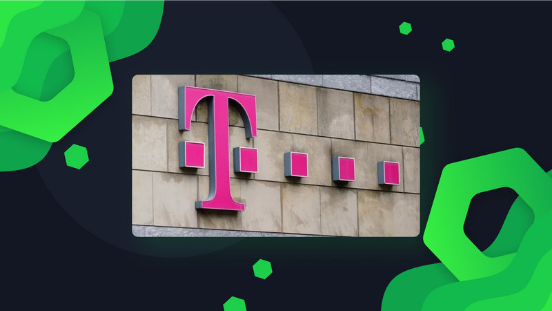 Telekom-Logo on Background